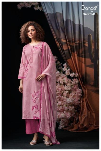 Ganga ditiya 4661 dress material wholesaler in indiamart